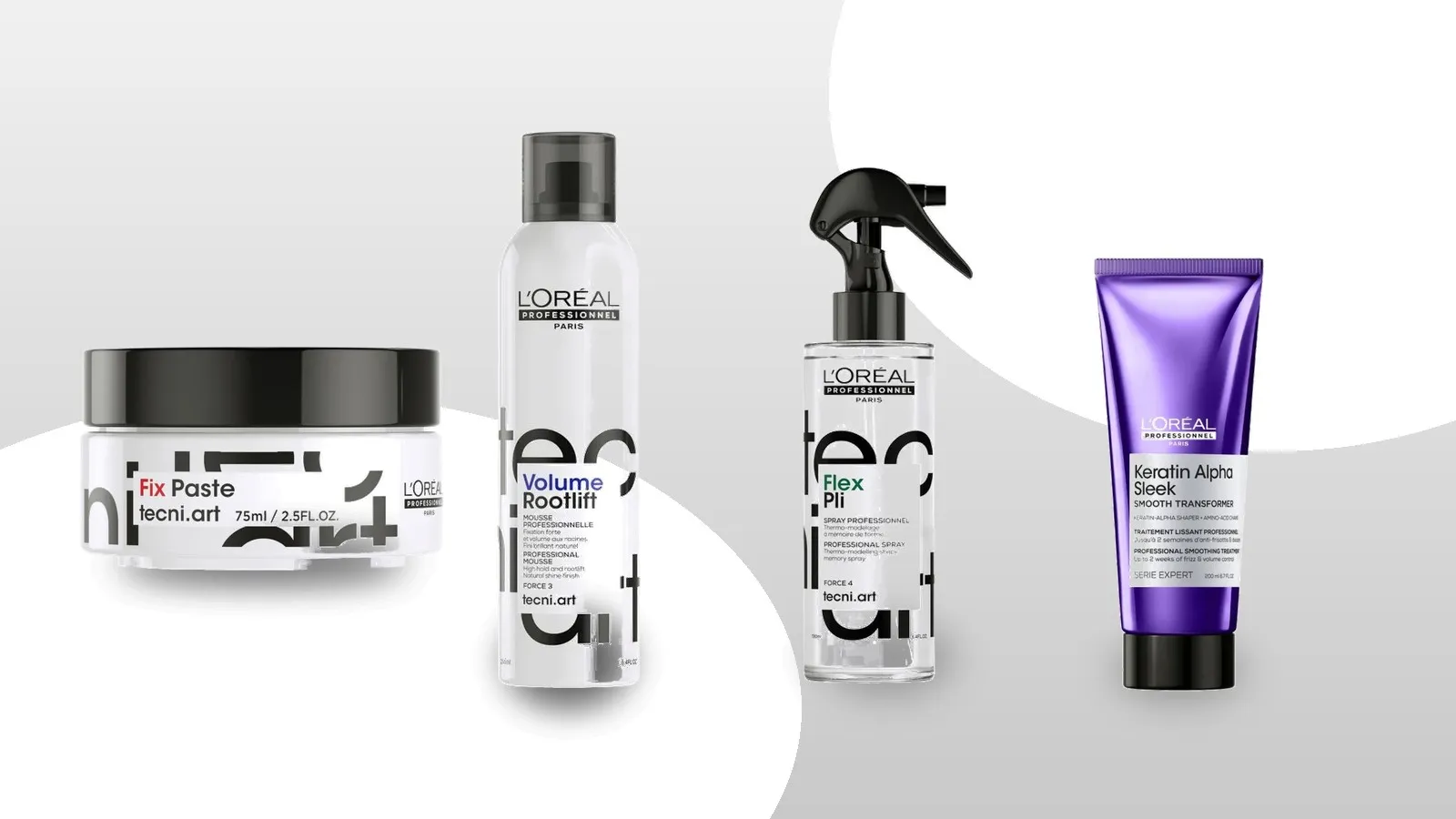 L'Oréal Professionnel Tecni.ART Stylingprodukte und Keratin Alpha Pflege