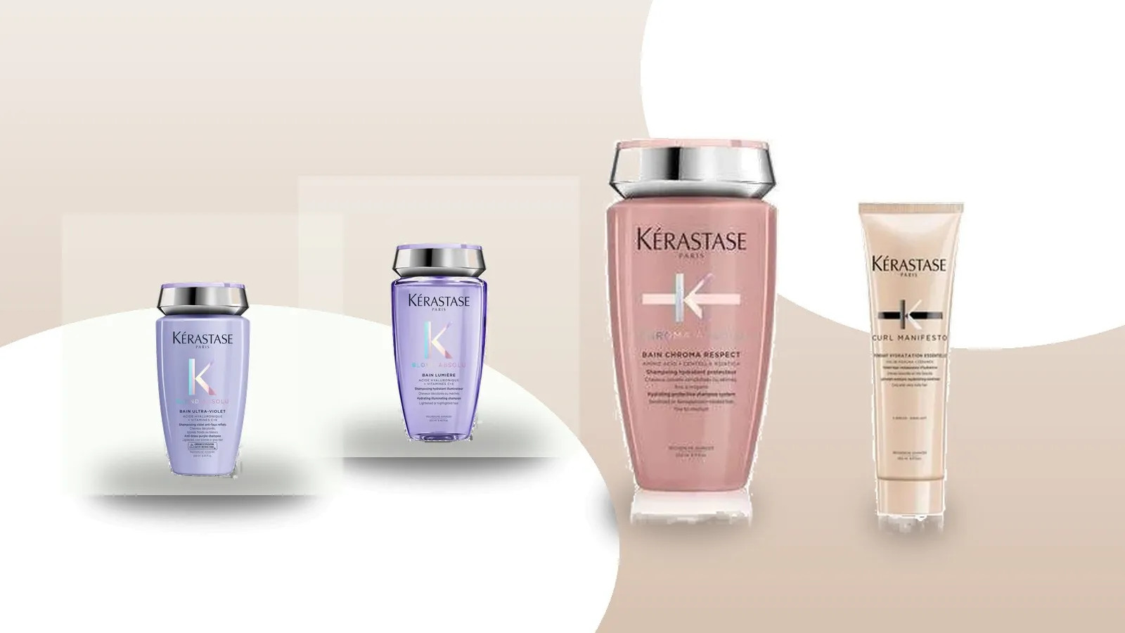 Kérastase Haarpflege aus den Linien Blond Absolu, Chroma Absolu und Curl Manifesto